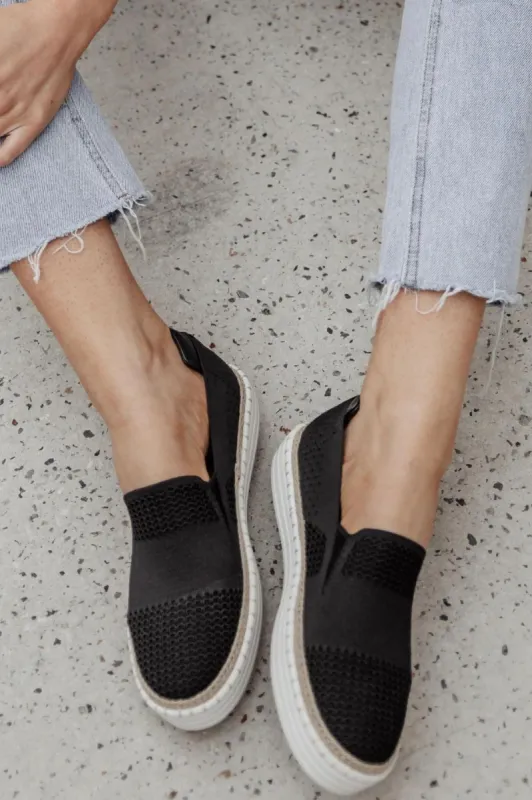 Queen Slip On Sneakers - Black sold by Salty Crush