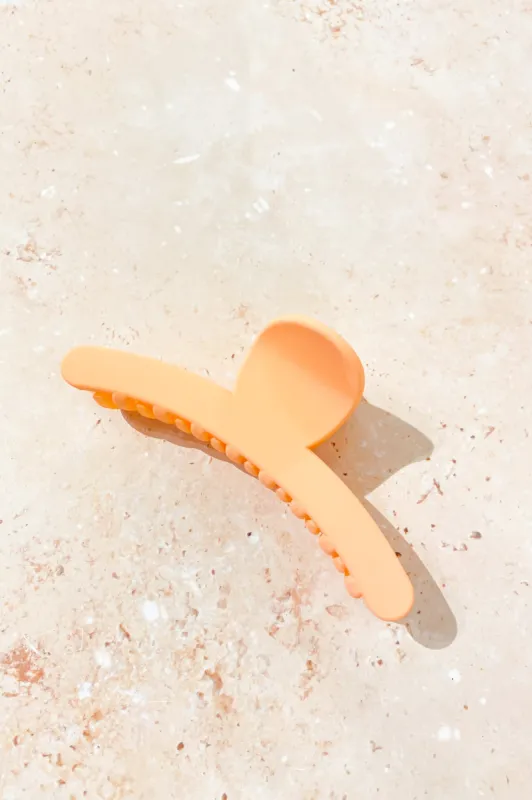 90s Matte Claw Clip - Apricot sold by Salty Crush