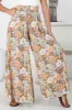 Avianna Pants - Paper Bag High Waisted Wide Leg Pants in Floral Print sold by Salty Crush