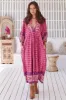 JAASE - Boheme Midi Dress: Piping Defined Bust Slimline Smock Dress In Jolene Print sold by Salty Crush