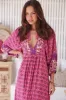 JAASE - Boheme Midi Dress: Piping Defined Bust Slimline Smock Dress In Jolene Print sold by Salty Crush