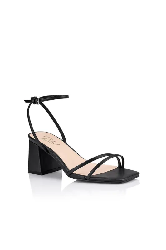 Stevie Block Heel Sandals - Black sold by Salty Crush
