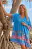 JAASE - Bree Mini Dress: Handkerchief Sleeve Shift Dress in Clovelly Print sold by Salty Crush