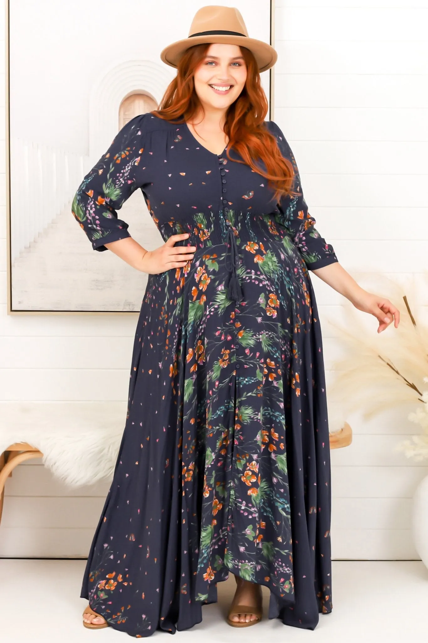Indiana - Raining Flowers Maxi Dress sold by Salty Crush product image thumbnail 2