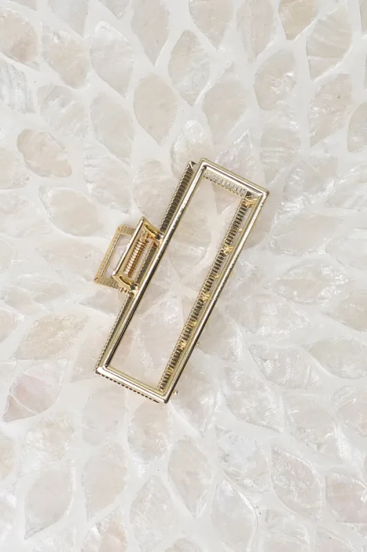 Marieve Metal Hair Clip - Gold sold by Salty Crush