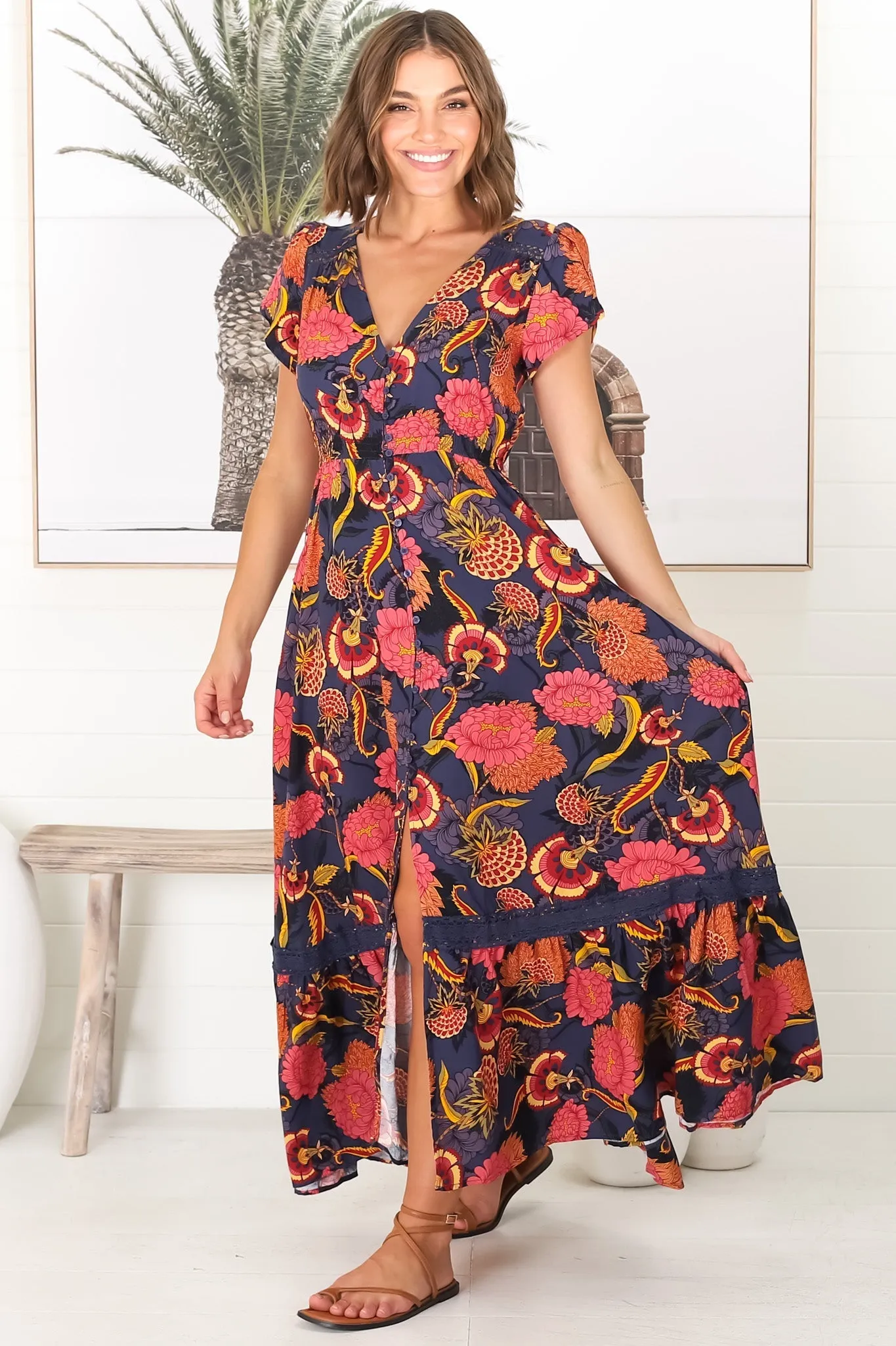 Carmen - Caviar Maxi Dress sold by Salty Crush product image thumbnail 4