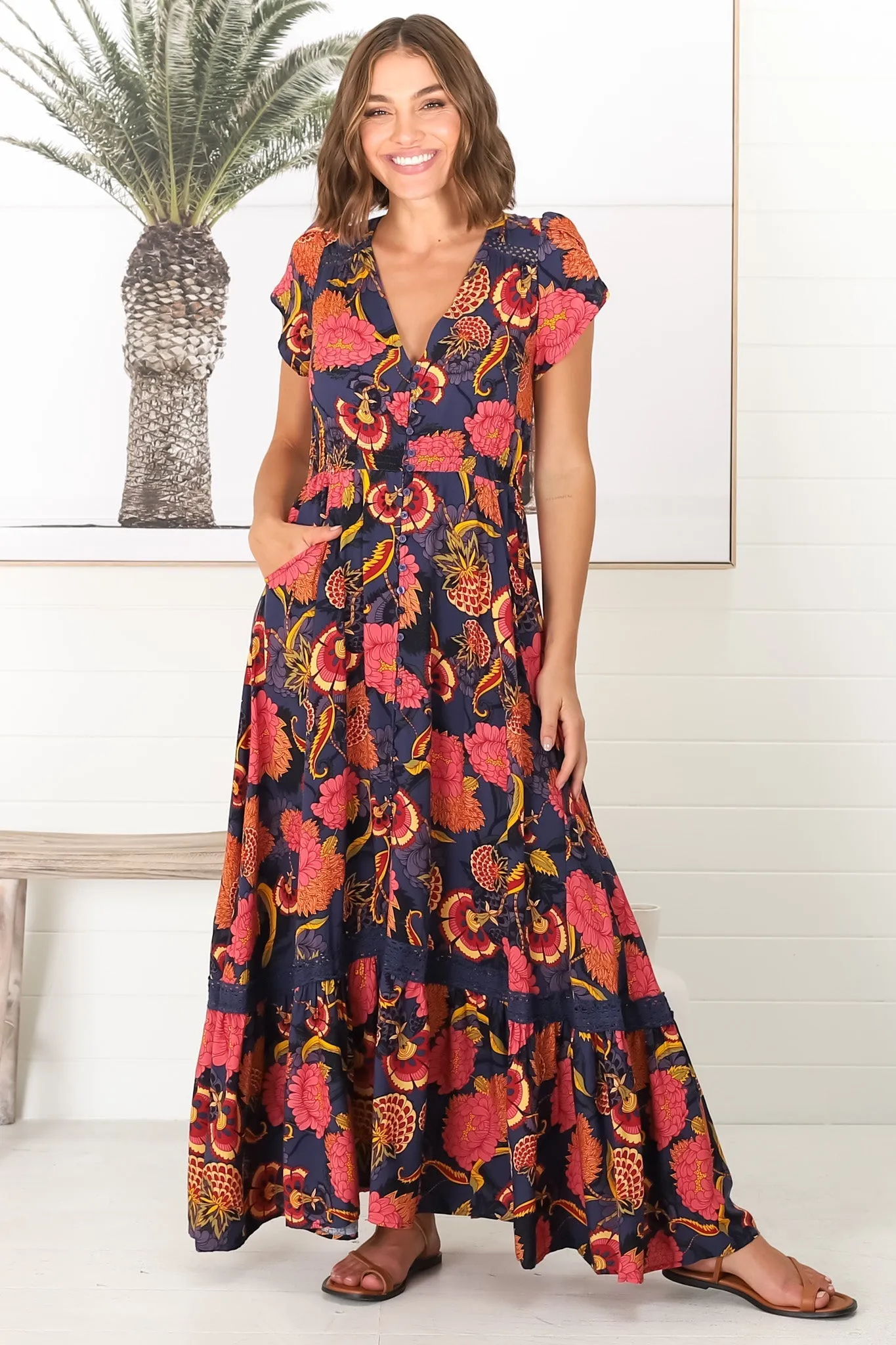 Carmen - Caviar Maxi Dress sold by Salty Crush product image thumbnail 5