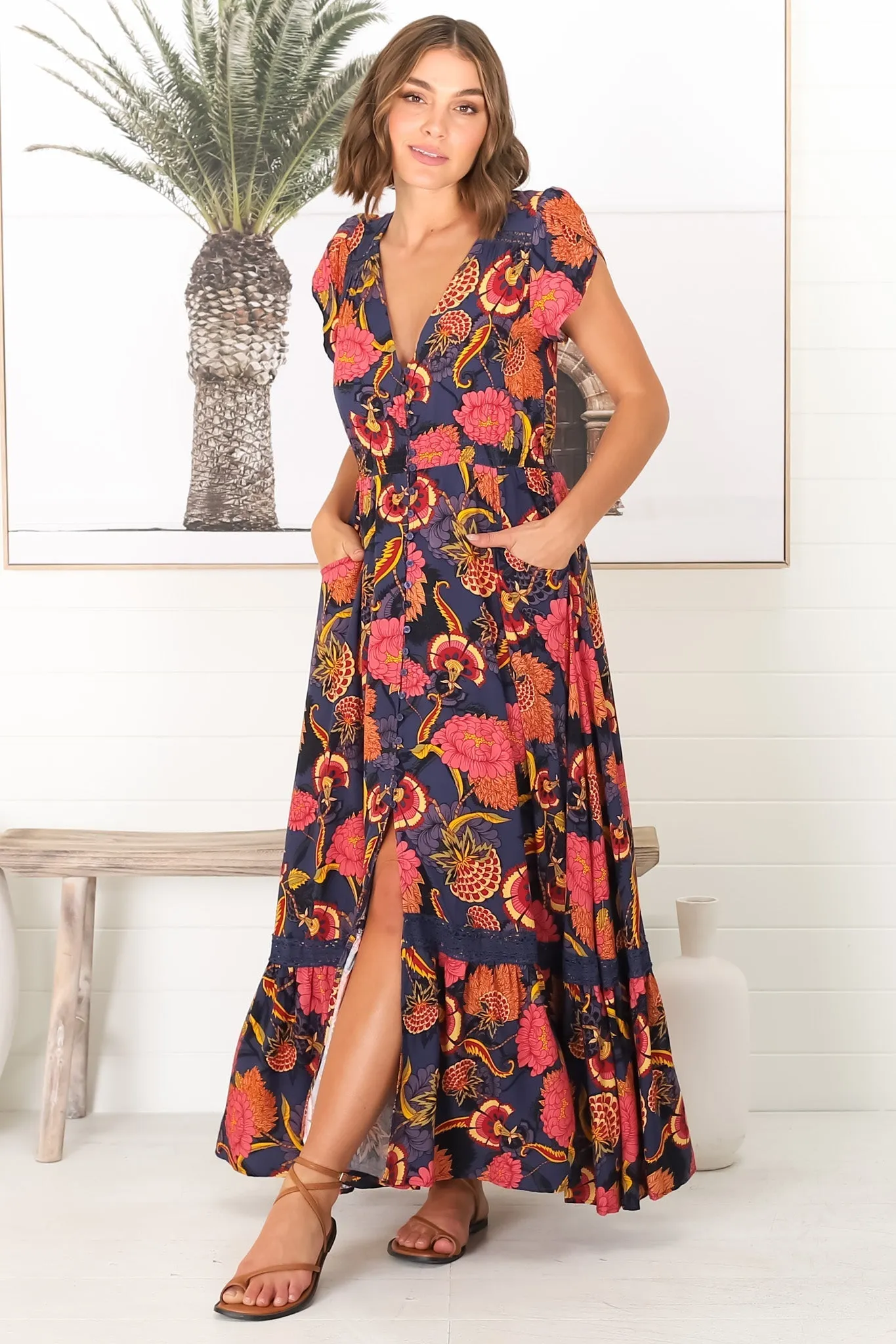 Carmen - Caviar Maxi Dress sold by Salty Crush product image thumbnail 3