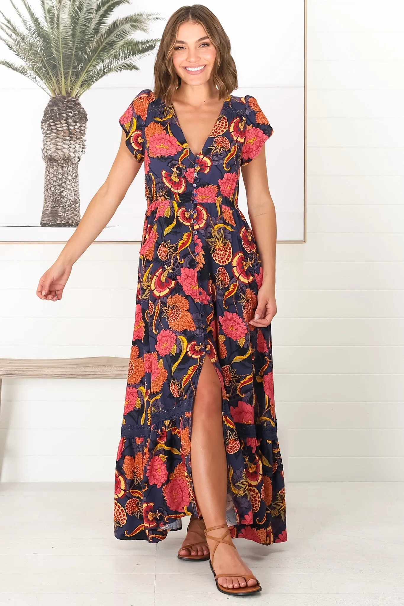 Carmen - Caviar Maxi Dress sold by Salty Crush