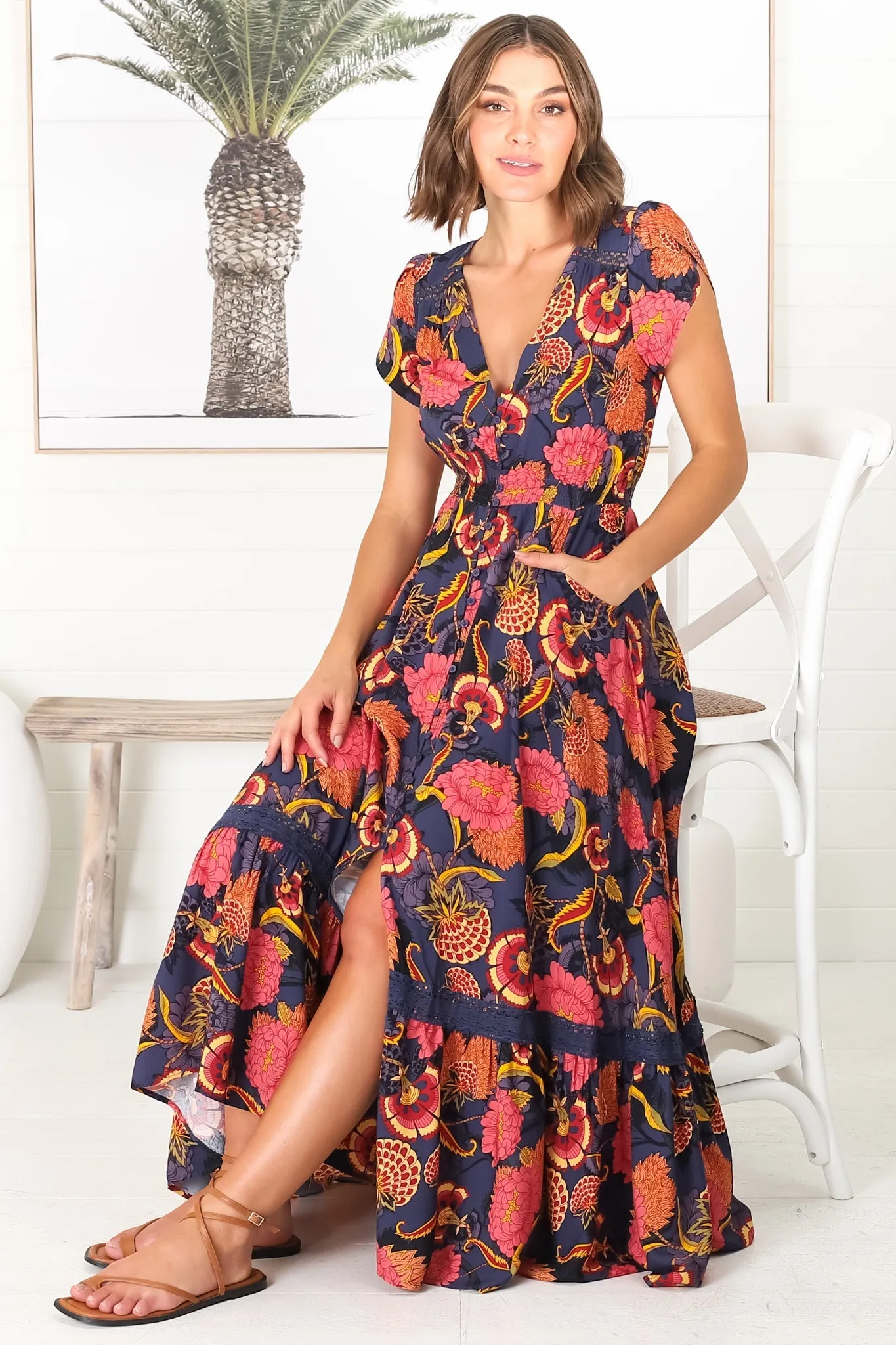 Carmen - Caviar Maxi Dress sold by Salty Crush product image thumbnail 2