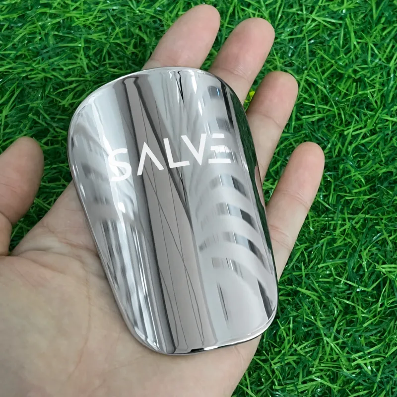 SALVE Mini Shin Pads Säärisuojat, 8x5 Special Edition Silver made by Salvesports