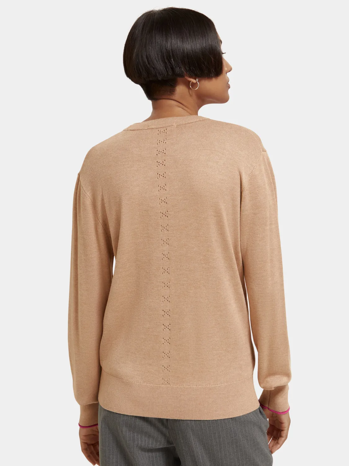 Basic crewneck pullover sold by Scotch and Soda product image thumbnail 3