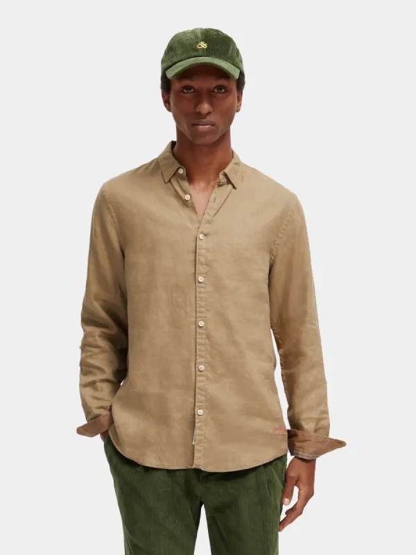 Linen shirt with sleeve adjustments sold by Scotch & Soda