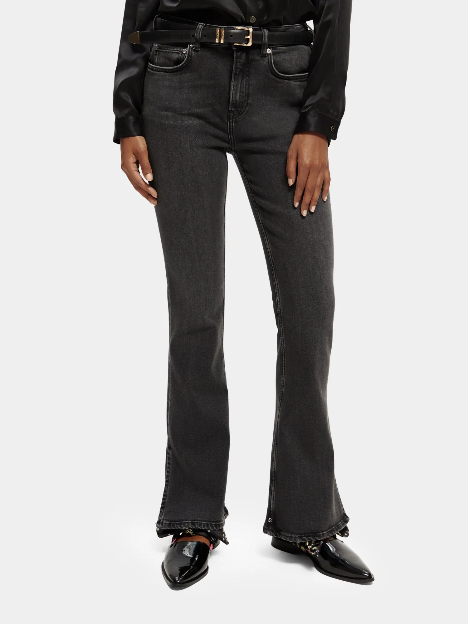 Charm high-rise classic flared jeans sold by Scotch and Soda