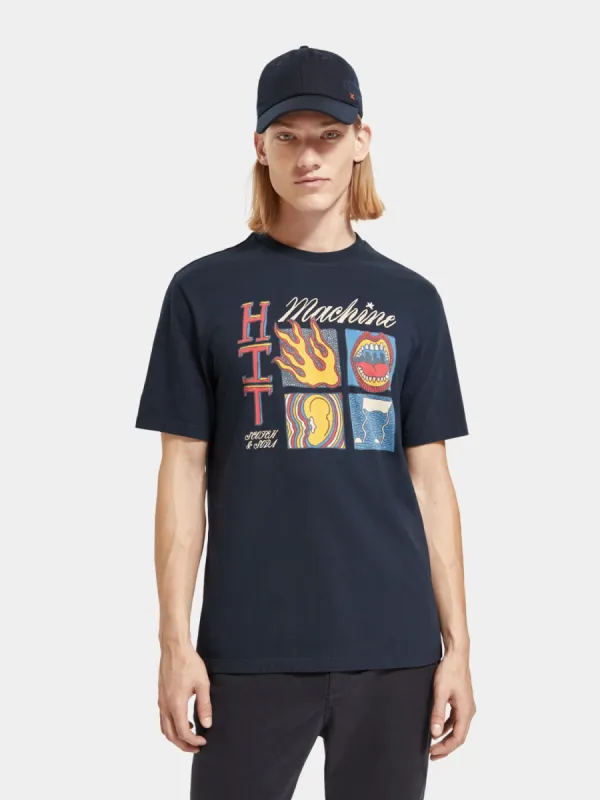 Regular-fit artwork t-shirt sold by Scotch and Soda