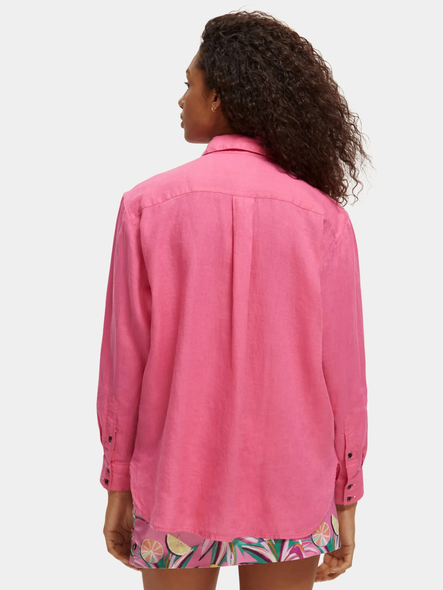 Oversized linen shirt sold by Scotch and Soda product image thumbnail 3