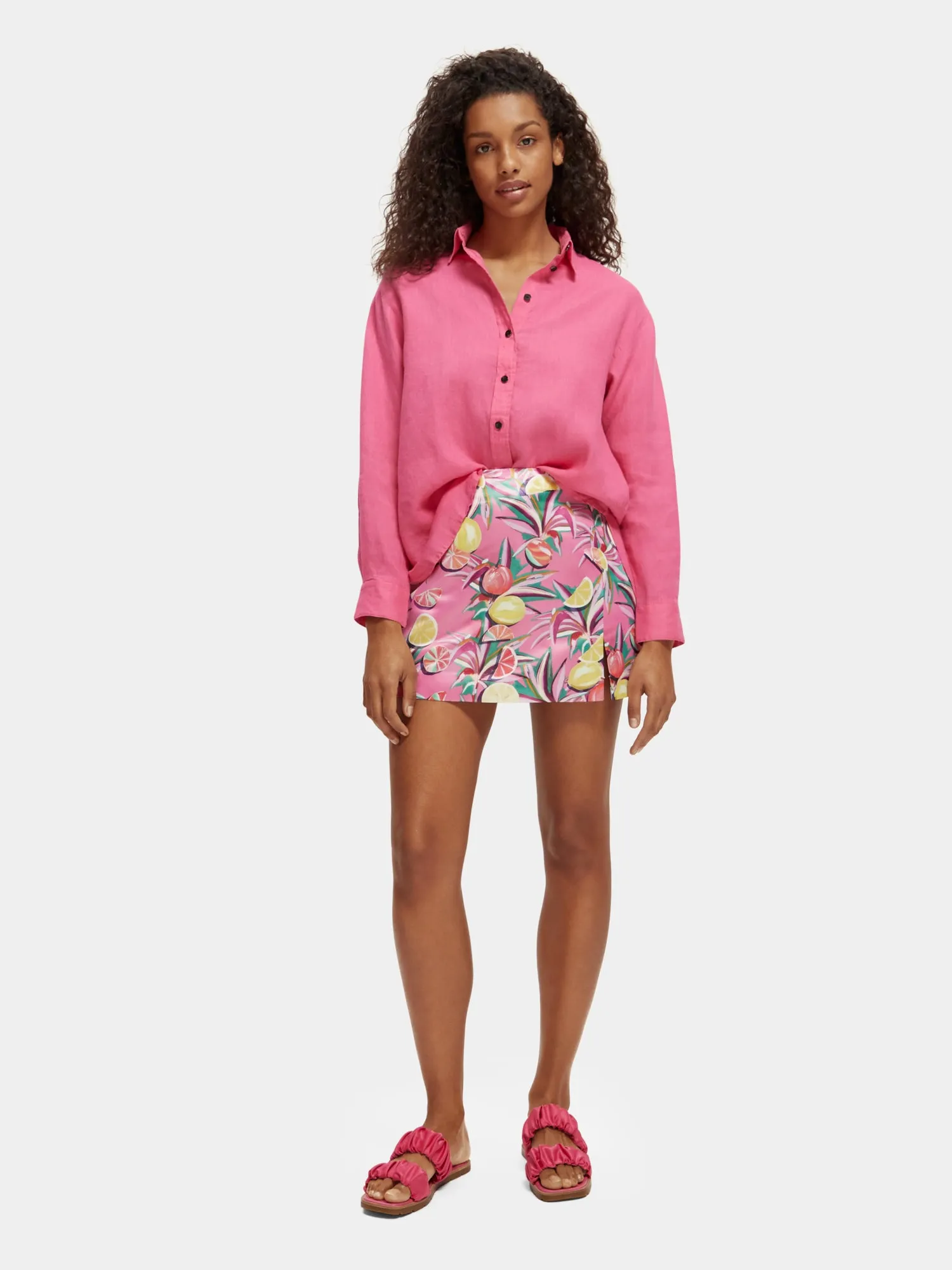 Oversized linen shirt sold by Scotch and Soda product image thumbnail 4