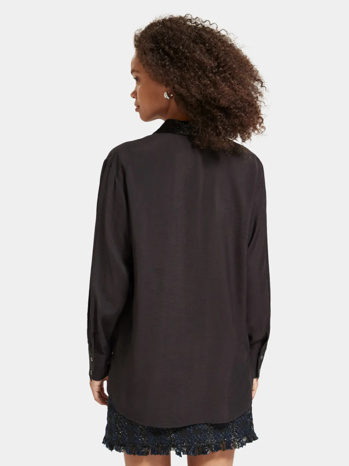 Beaded collar shirt sold by Scotch and Soda product image thumbnail 3