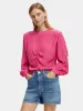 Embroidered ruched shirt sold by Scotch and Soda