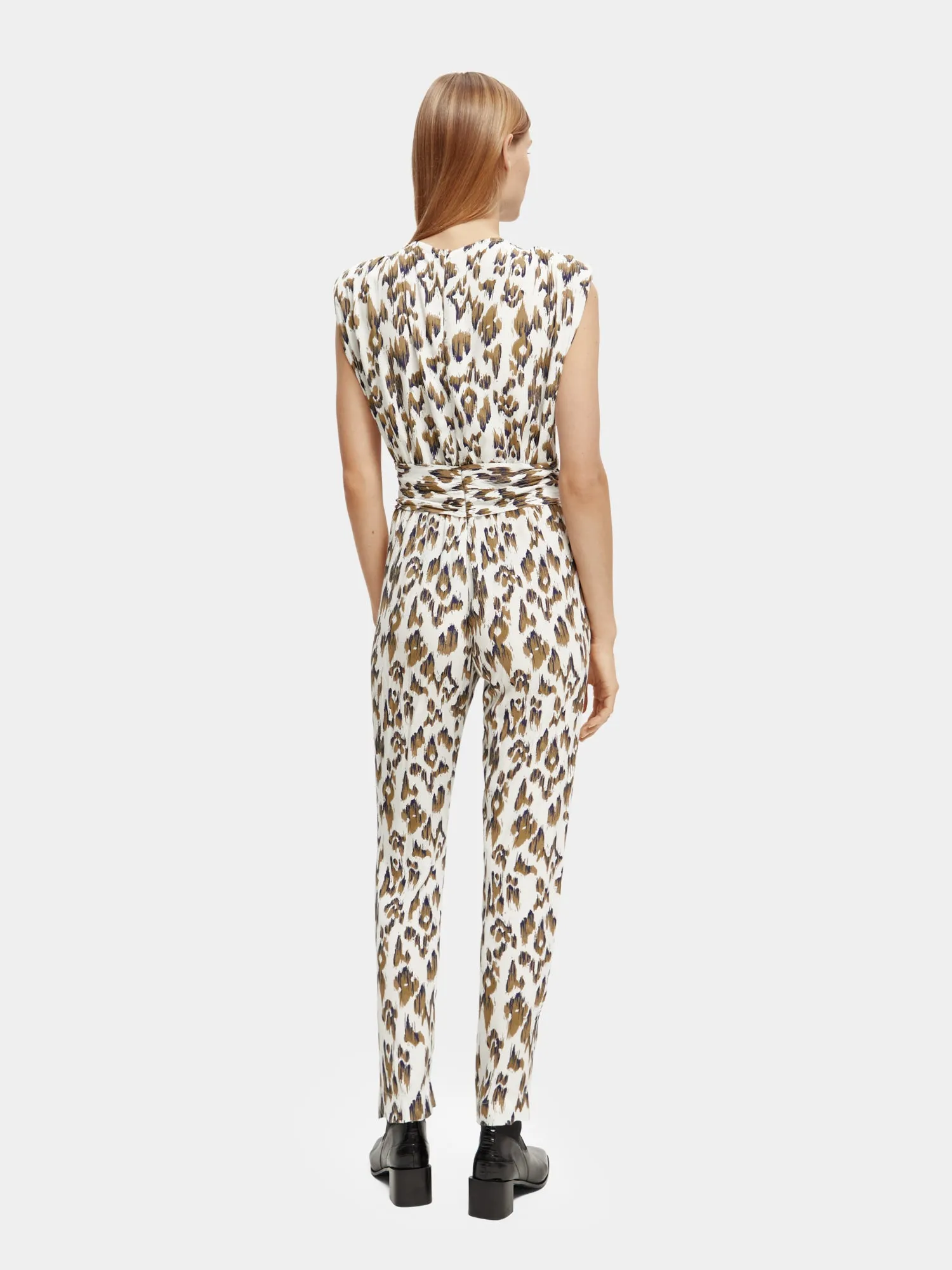 Belted v-neck jumpsuit sold by Scotch and Soda product image thumbnail 3
