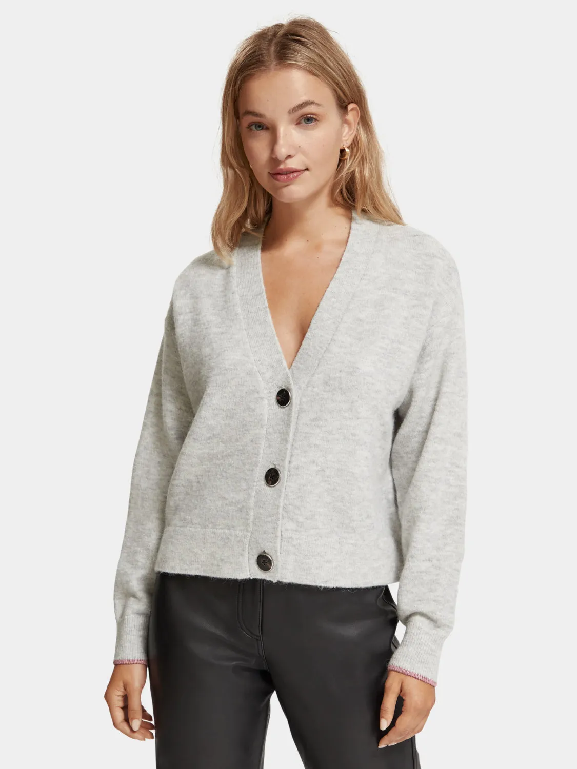 Relaxed-fit fuzzy cardigan sold by Scotch and Soda