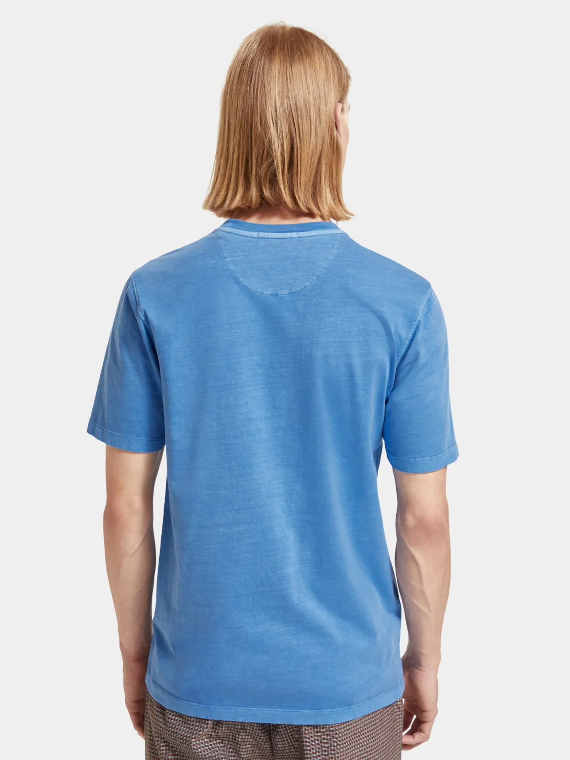 Regular-fit garment-dyed logo t-shirt sold by Scotch and Soda product image thumbnail 3