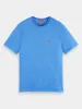 Regular-fit garment-dyed logo t-shirt sold by Scotch and Soda