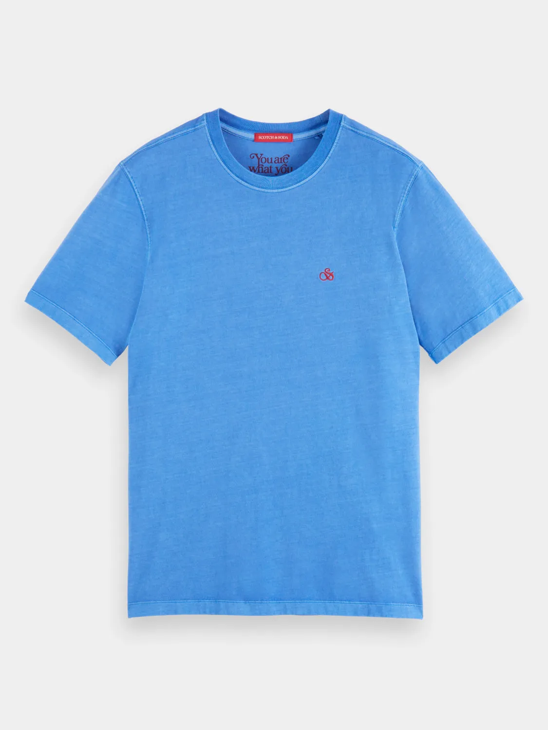 Regular-fit garment-dyed logo t-shirt sold by Scotch and Soda product image thumbnail 2