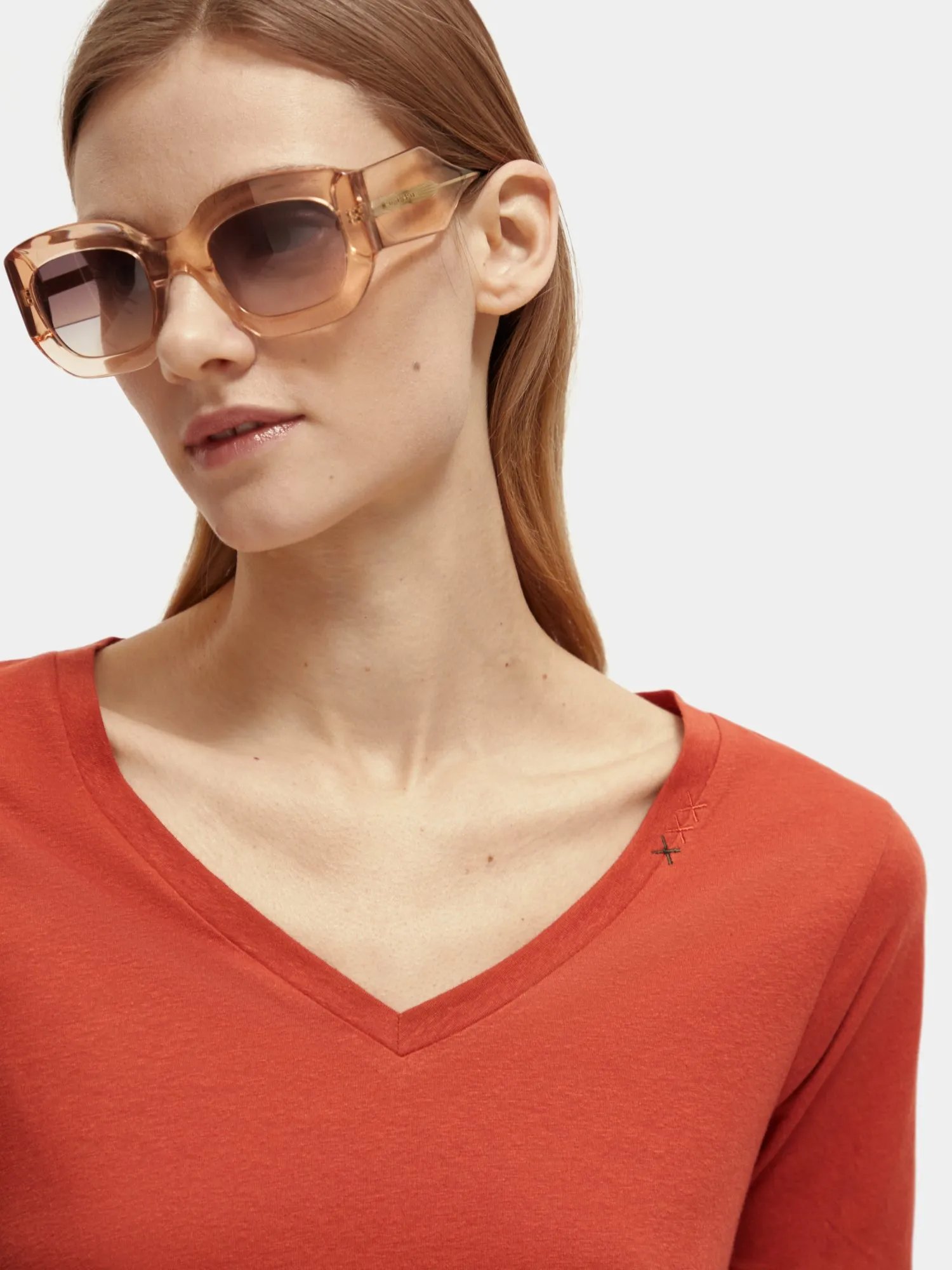 Regular-fit v-neck t-shirt sold by Scotch and Soda product image thumbnail 5