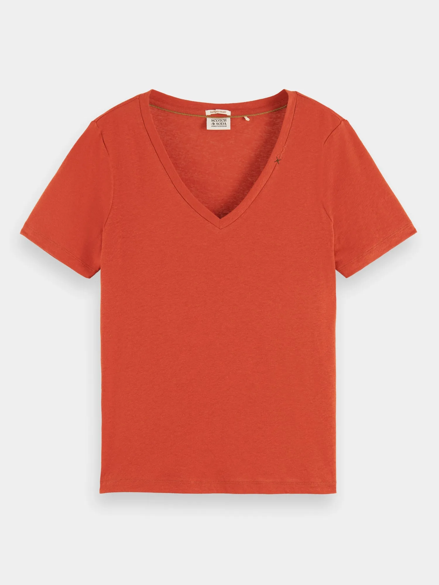 Regular-fit v-neck t-shirt sold by Scotch and Soda product image thumbnail 2