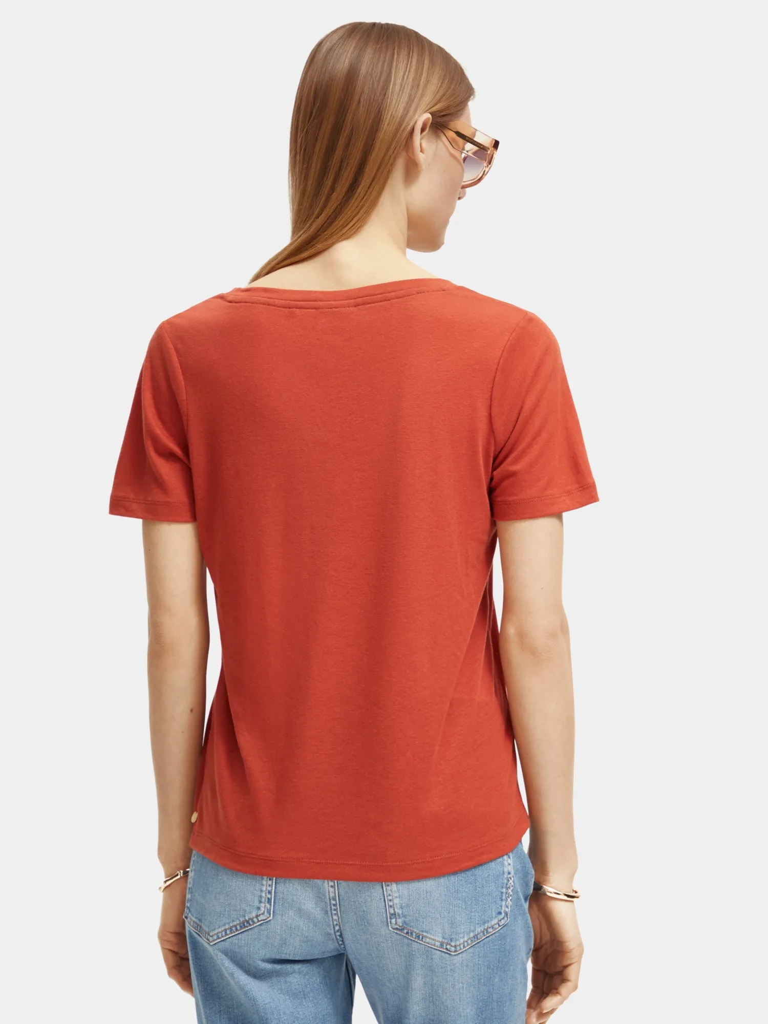 Regular-fit v-neck t-shirt sold by Scotch and Soda product image thumbnail 3