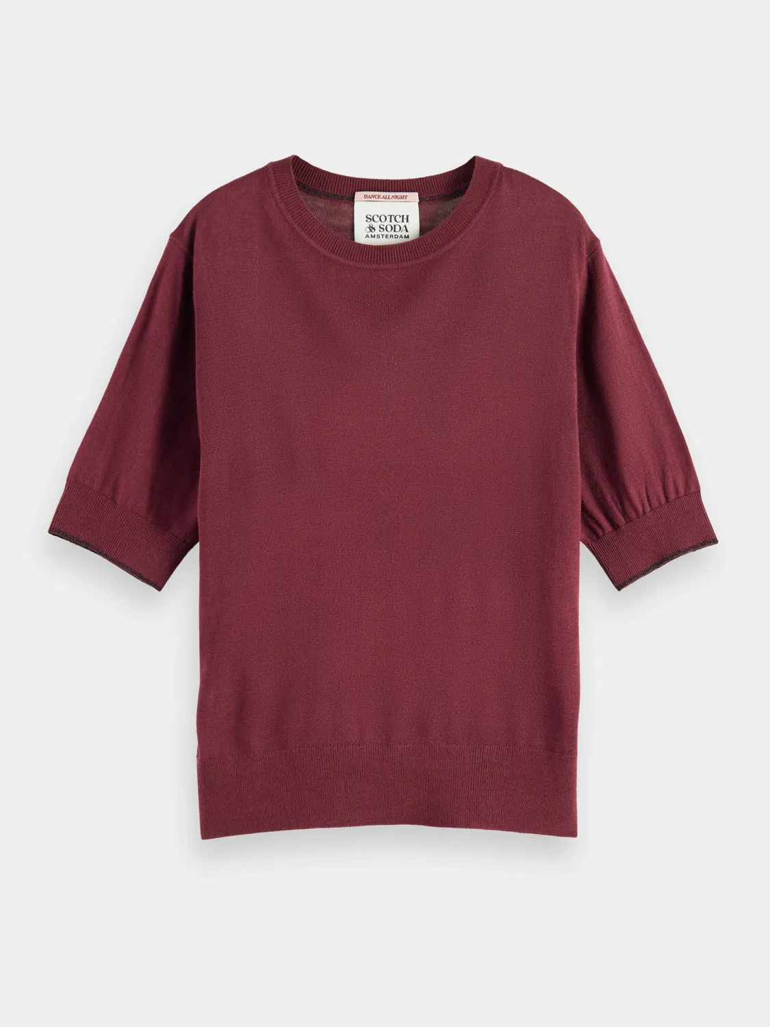 Short sleeved crewneck sweater sold by Scotch and Soda product image thumbnail 2