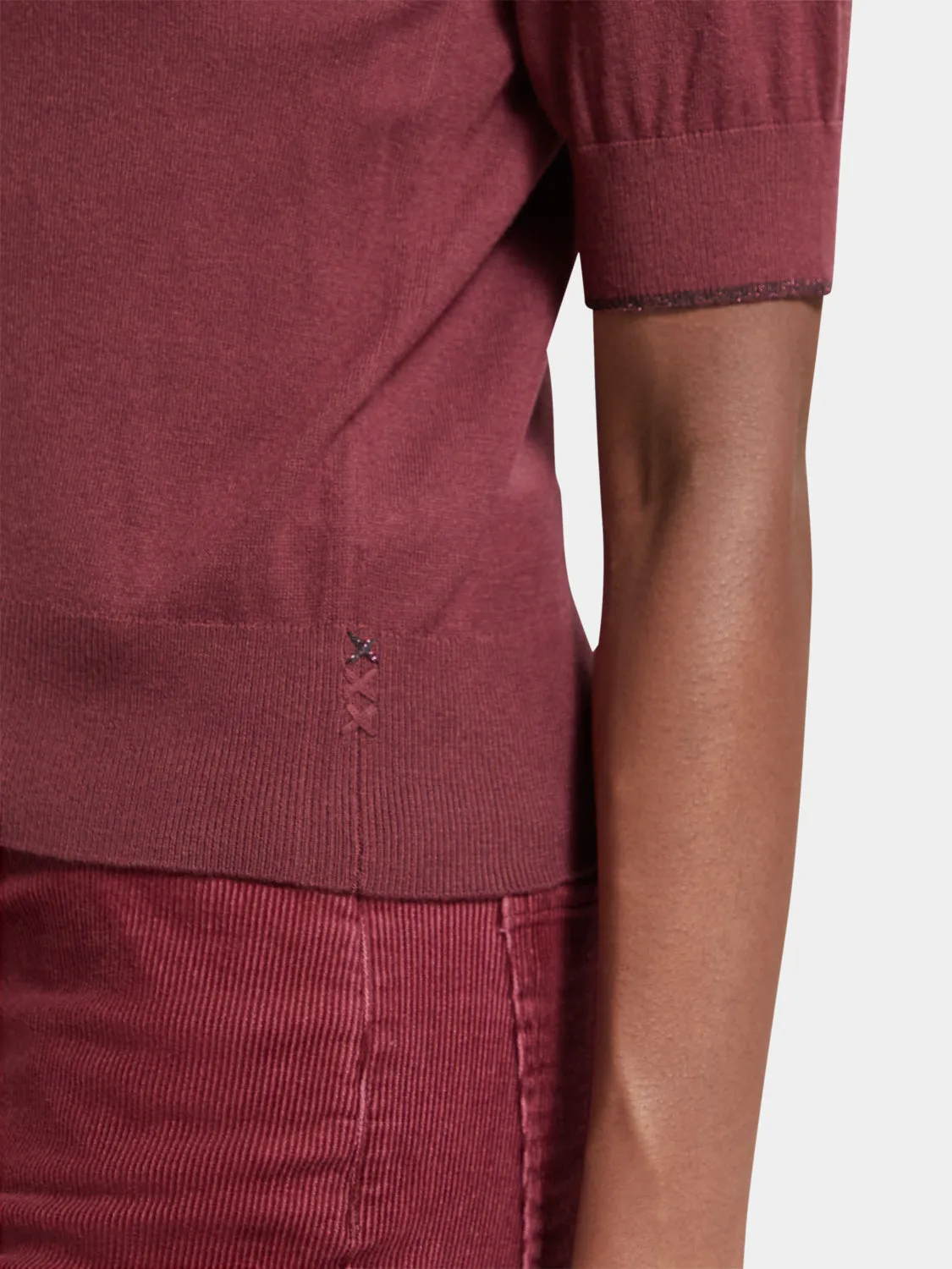 Short sleeved crewneck sweater sold by Scotch and Soda product image thumbnail 5