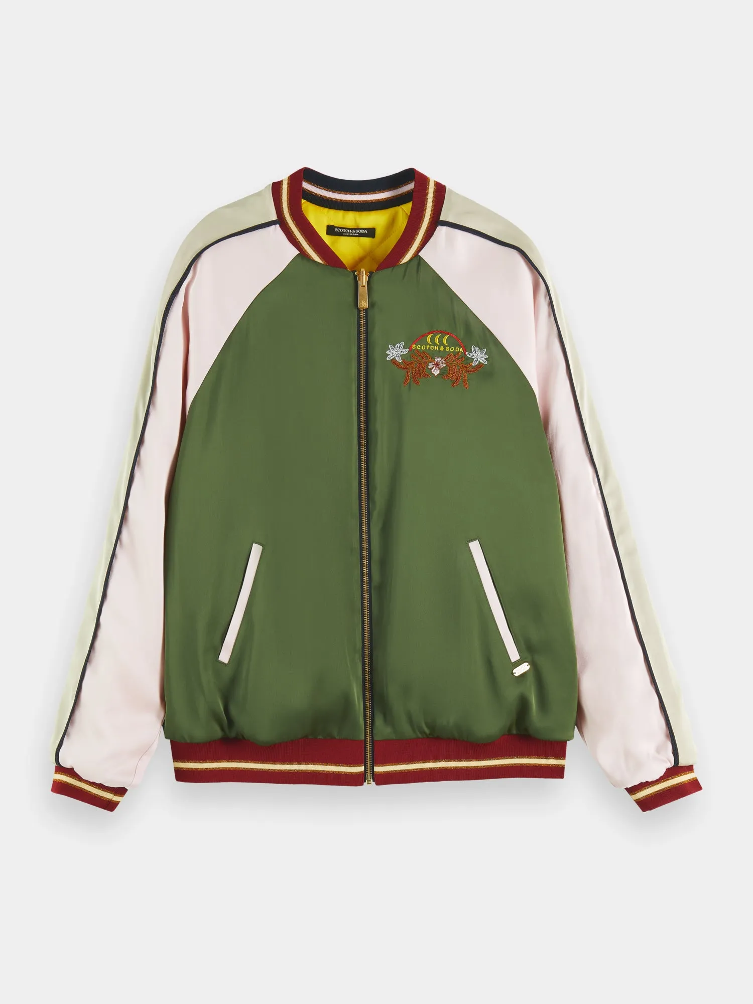 Reversible embroidered bomber jacket sold by Scotch and Soda product image thumbnail 2