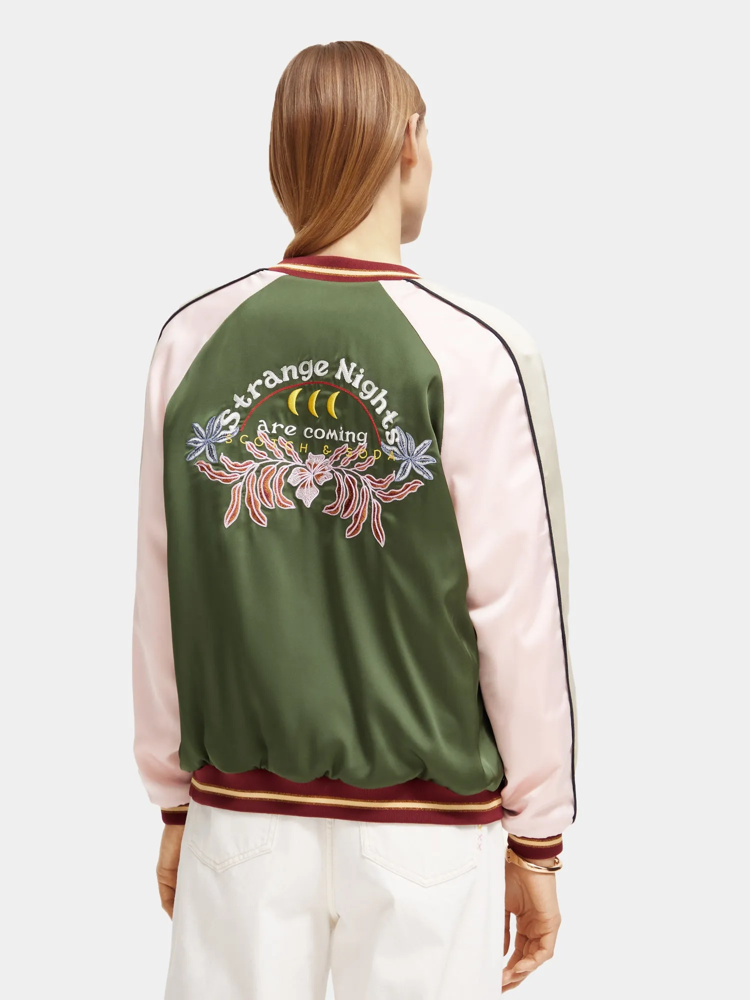 Reversible embroidered bomber jacket sold by Scotch and Soda product image thumbnail 3