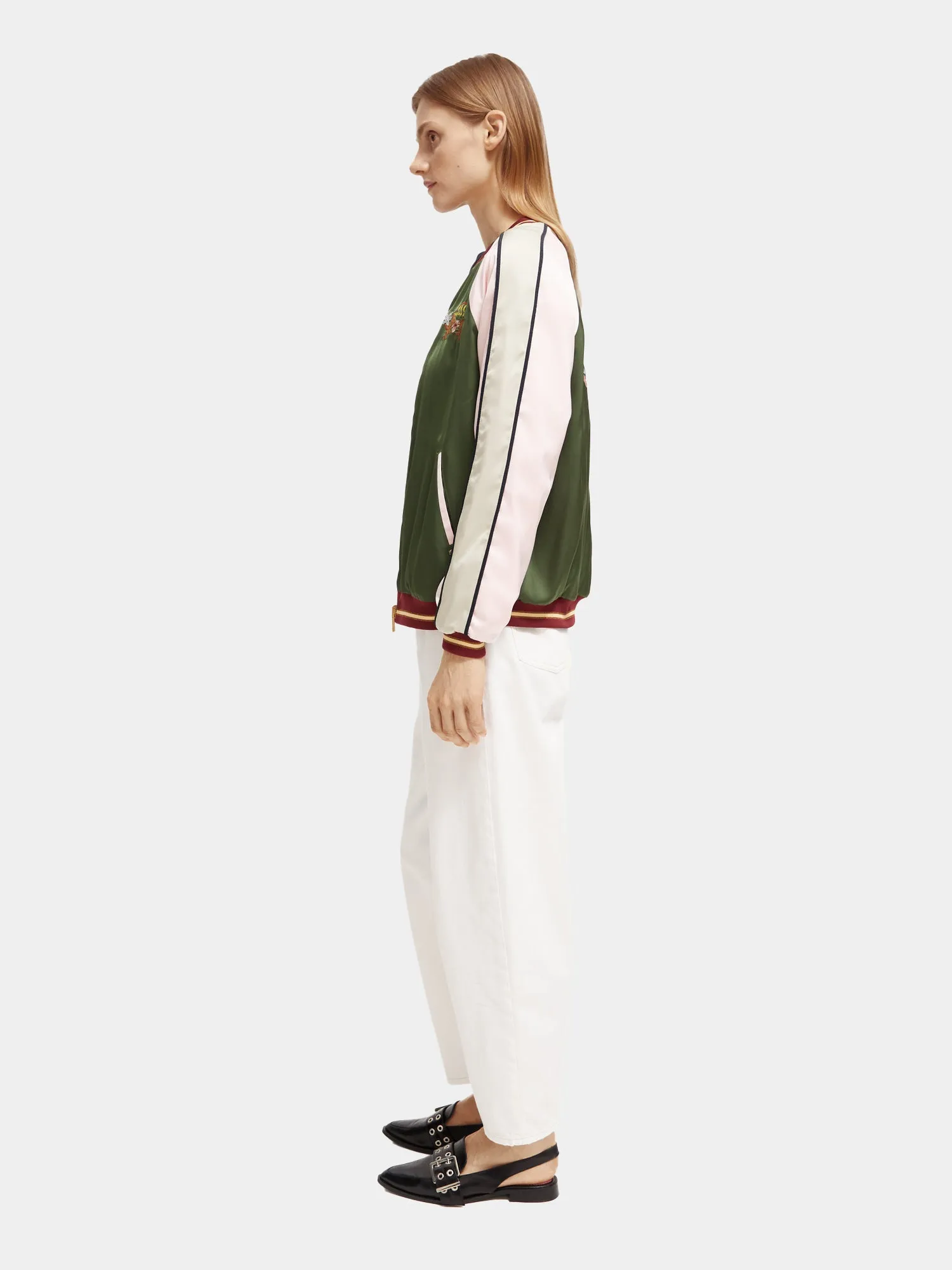 Reversible embroidered bomber jacket sold by Scotch and Soda product image thumbnail 4