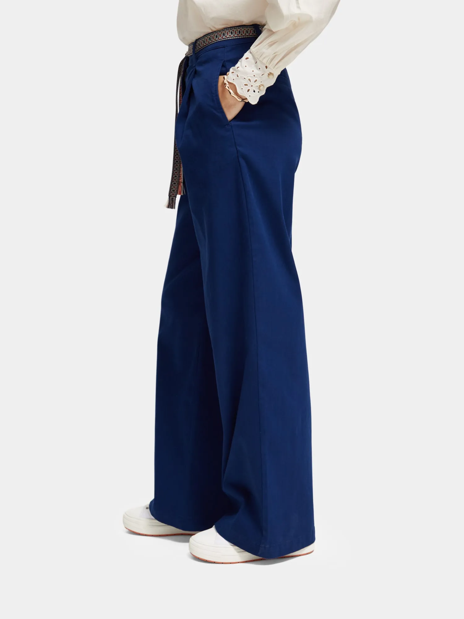 Rose high-rise wide-leg pants sold by Scotch and Soda product image thumbnail 4