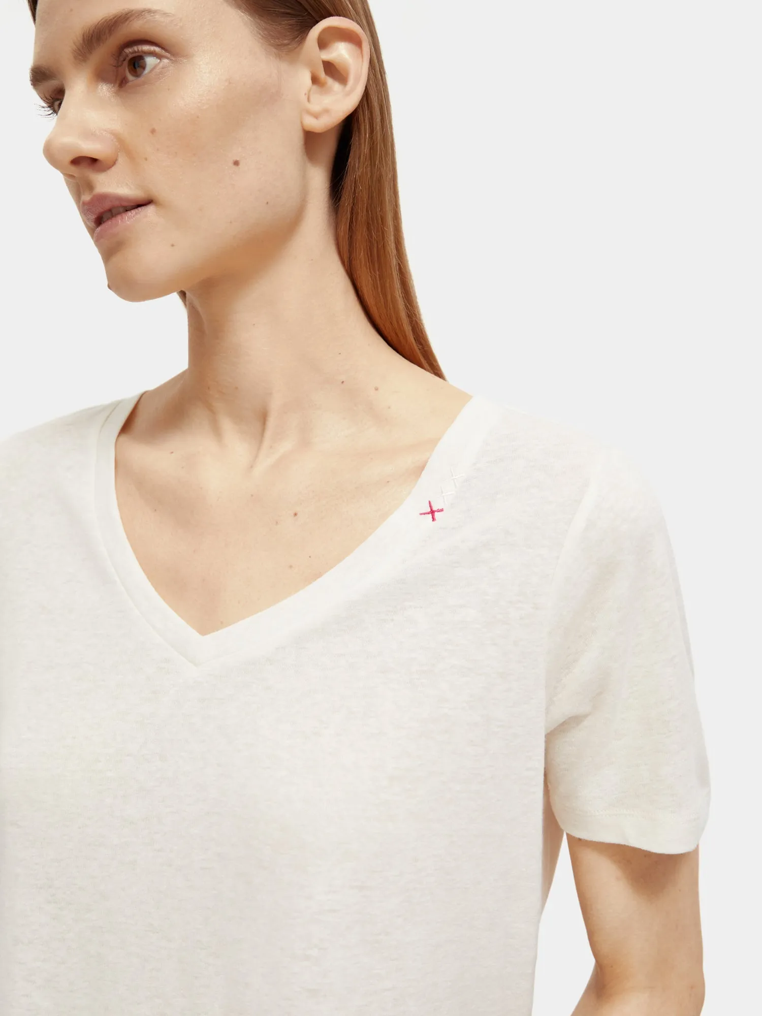 Regular-fit v-neck t-shirt sold by Scotch and Soda product image thumbnail 5