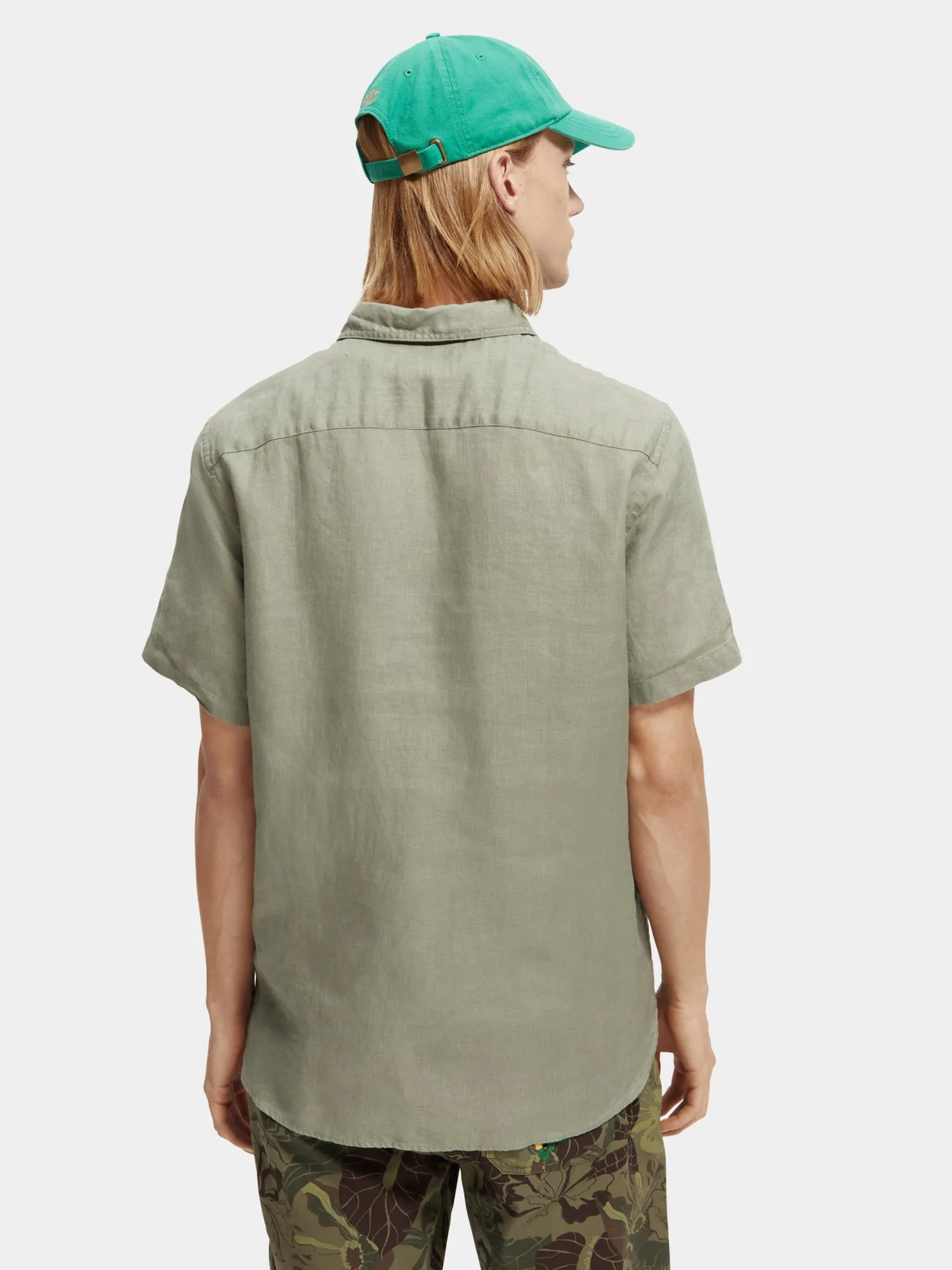 Short sleeve linen shirt sold by Scotch and Soda product image thumbnail 3