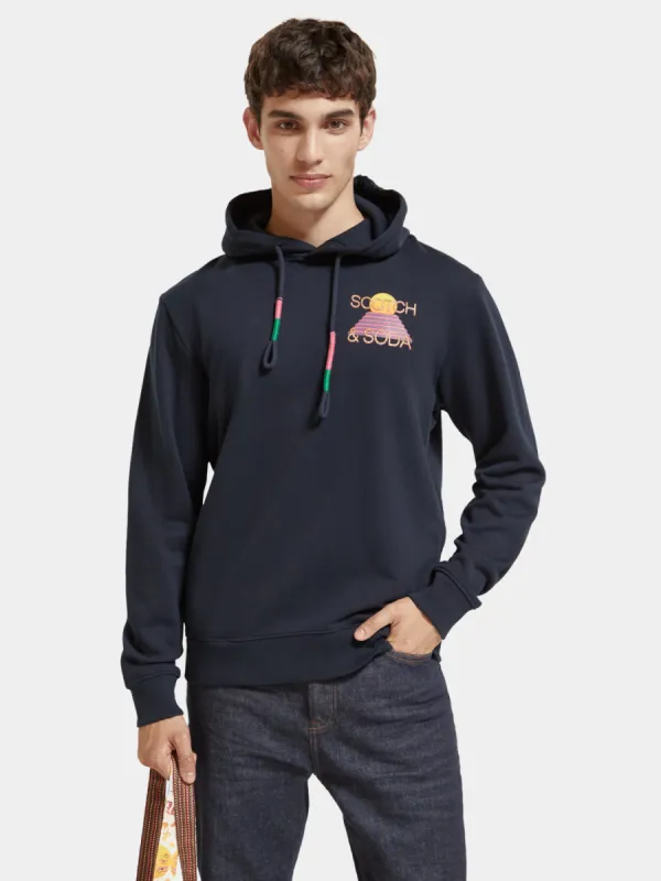 Regular-fit artwork hoodie sold by Scotch and Soda