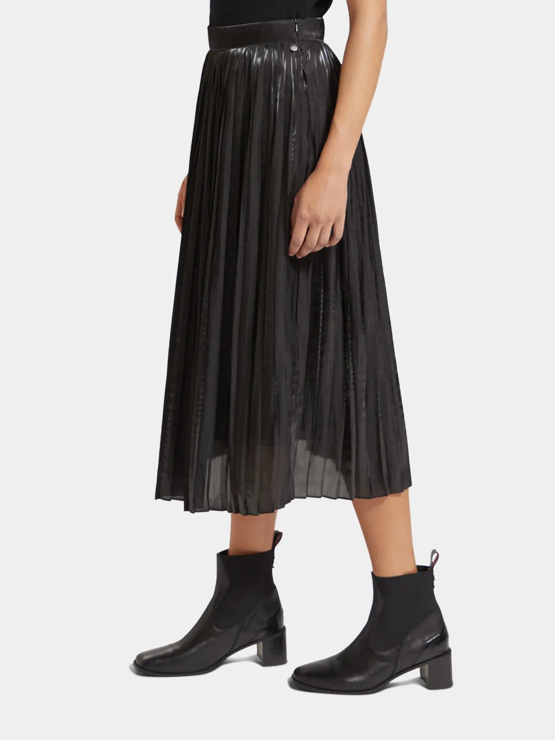 Pleated high-rise maxi skirt sold by Scotch and Soda product image thumbnail 4
