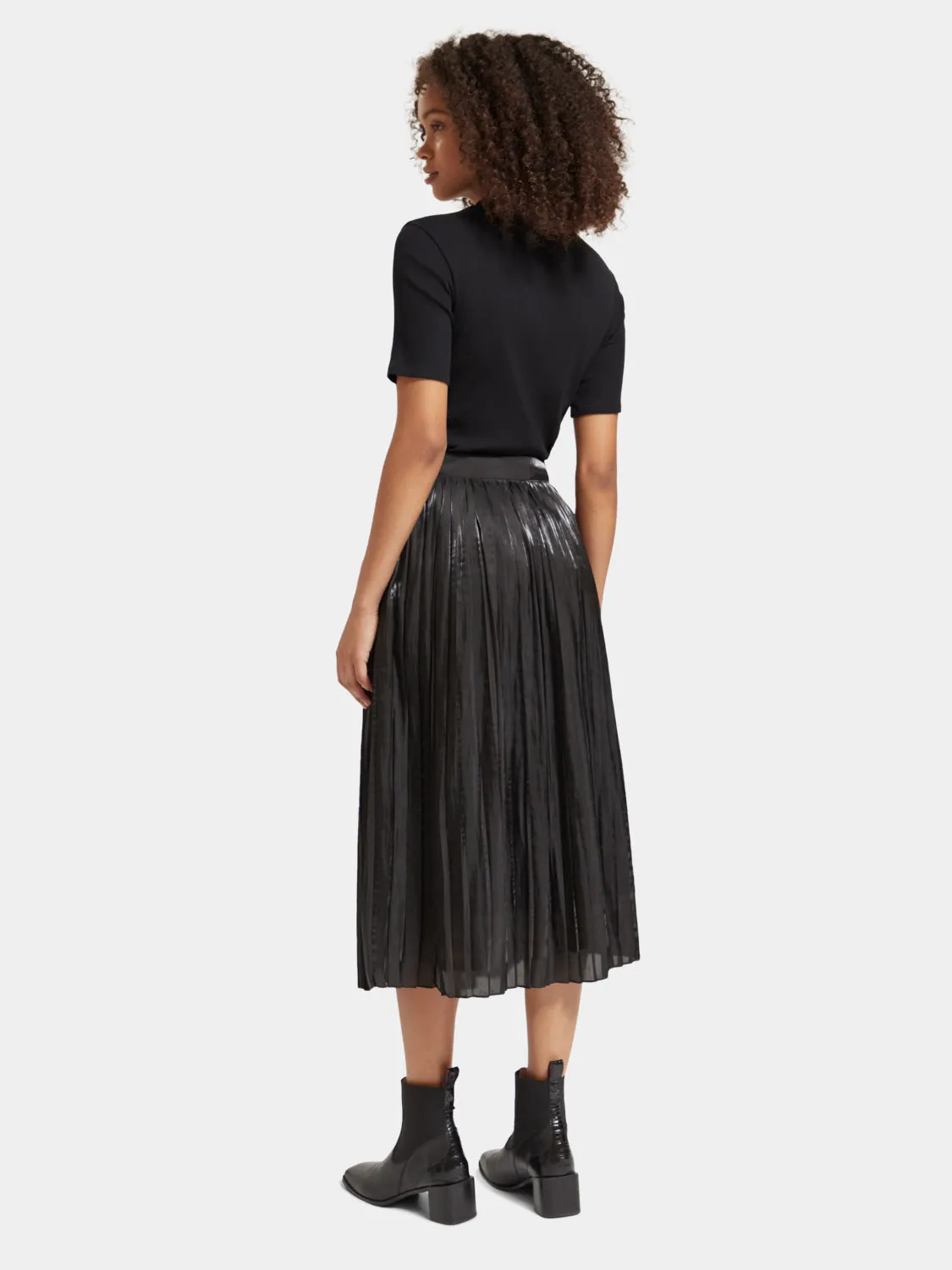 Pleated high-rise maxi skirt sold by Scotch and Soda product image thumbnail 3
