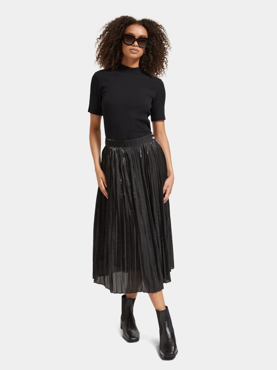 Pleated high-rise maxi skirt sold by Scotch and Soda product image thumbnail 5