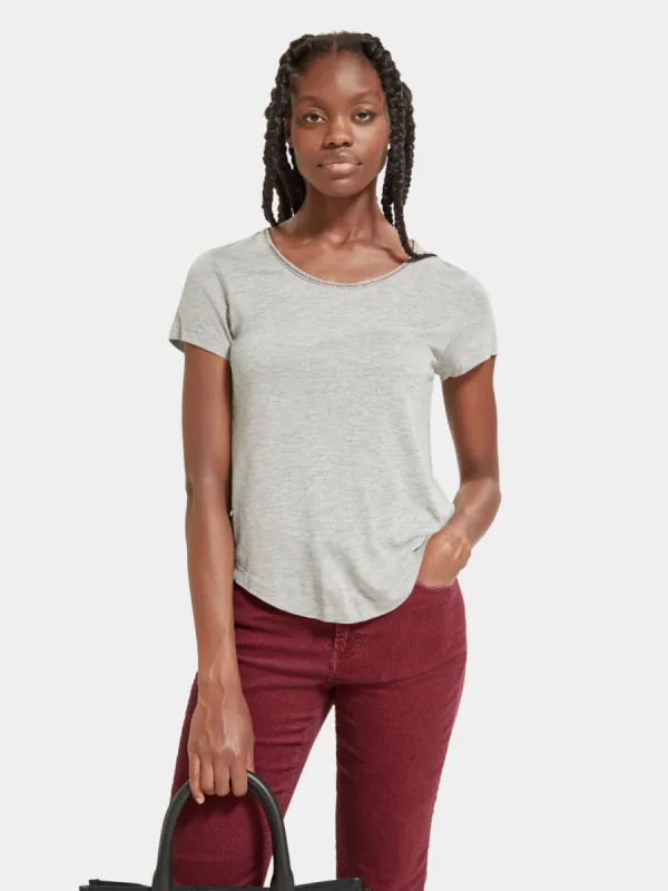 Glitter melange t-shirt sold by Scotch and Soda