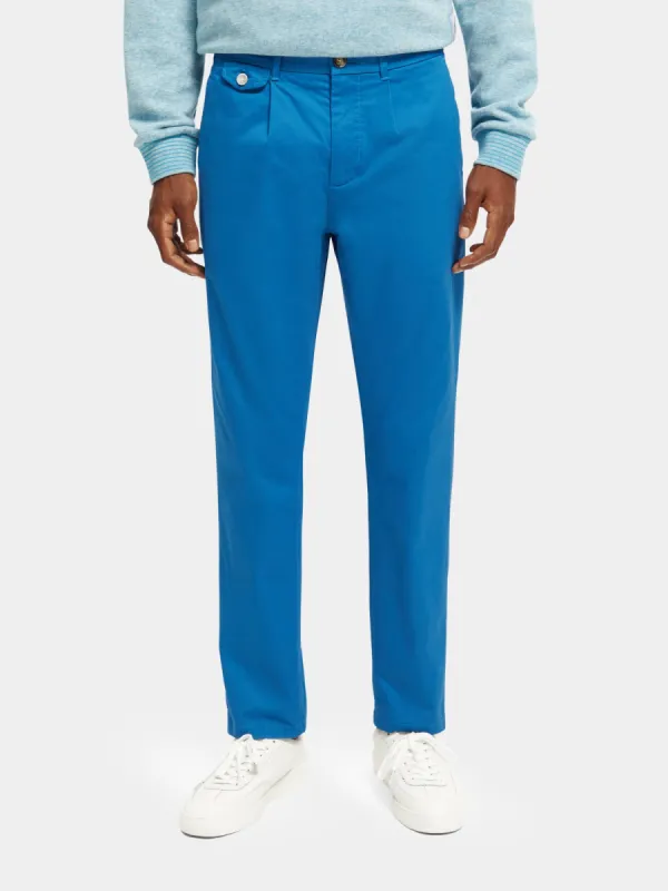 Blake regular slim-fit pleated chino sold by Scotch and Soda