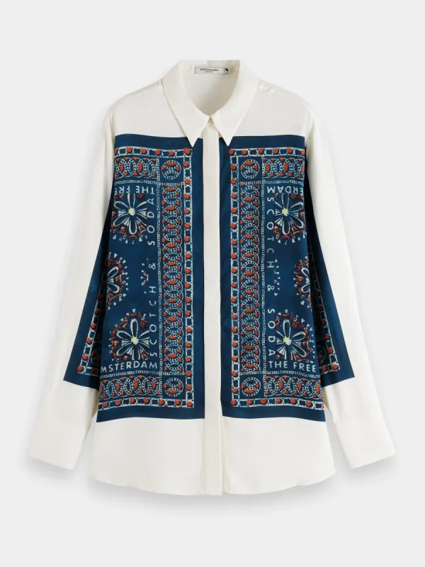 Relaxed-fit bandana-print shirt sold by Scotch and Soda