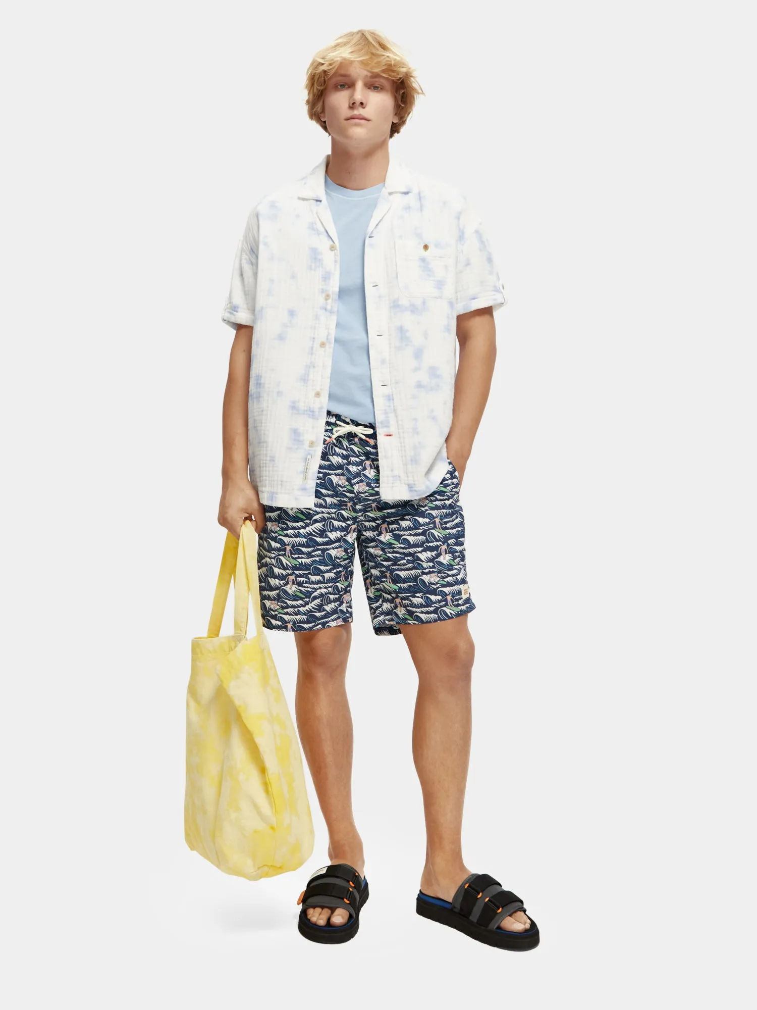 Short sleeve bonded & printed shirt sold by Scotch and Soda product image thumbnail 4
