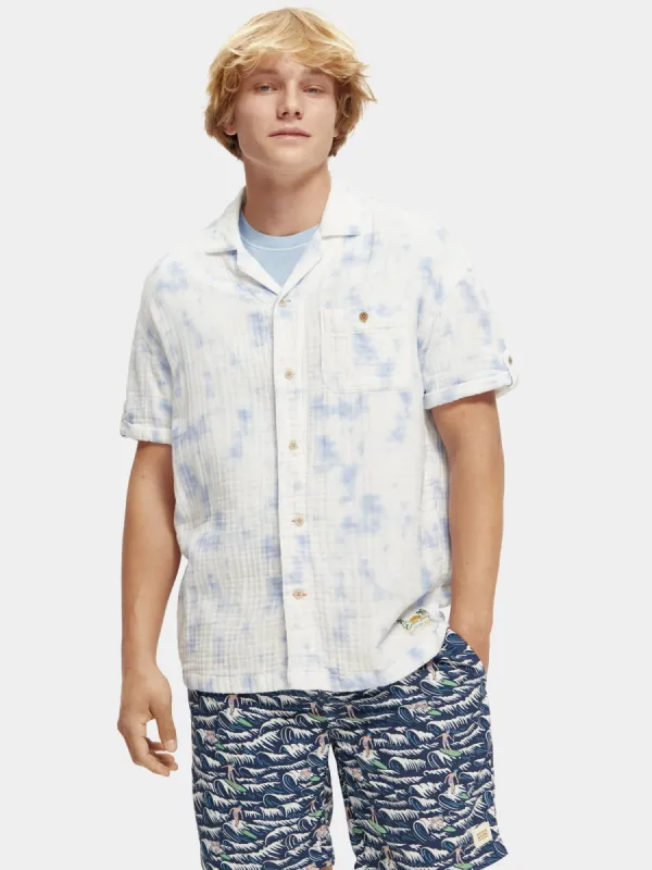 Short sleeve bonded & printed shirt sold by Scotch and Soda