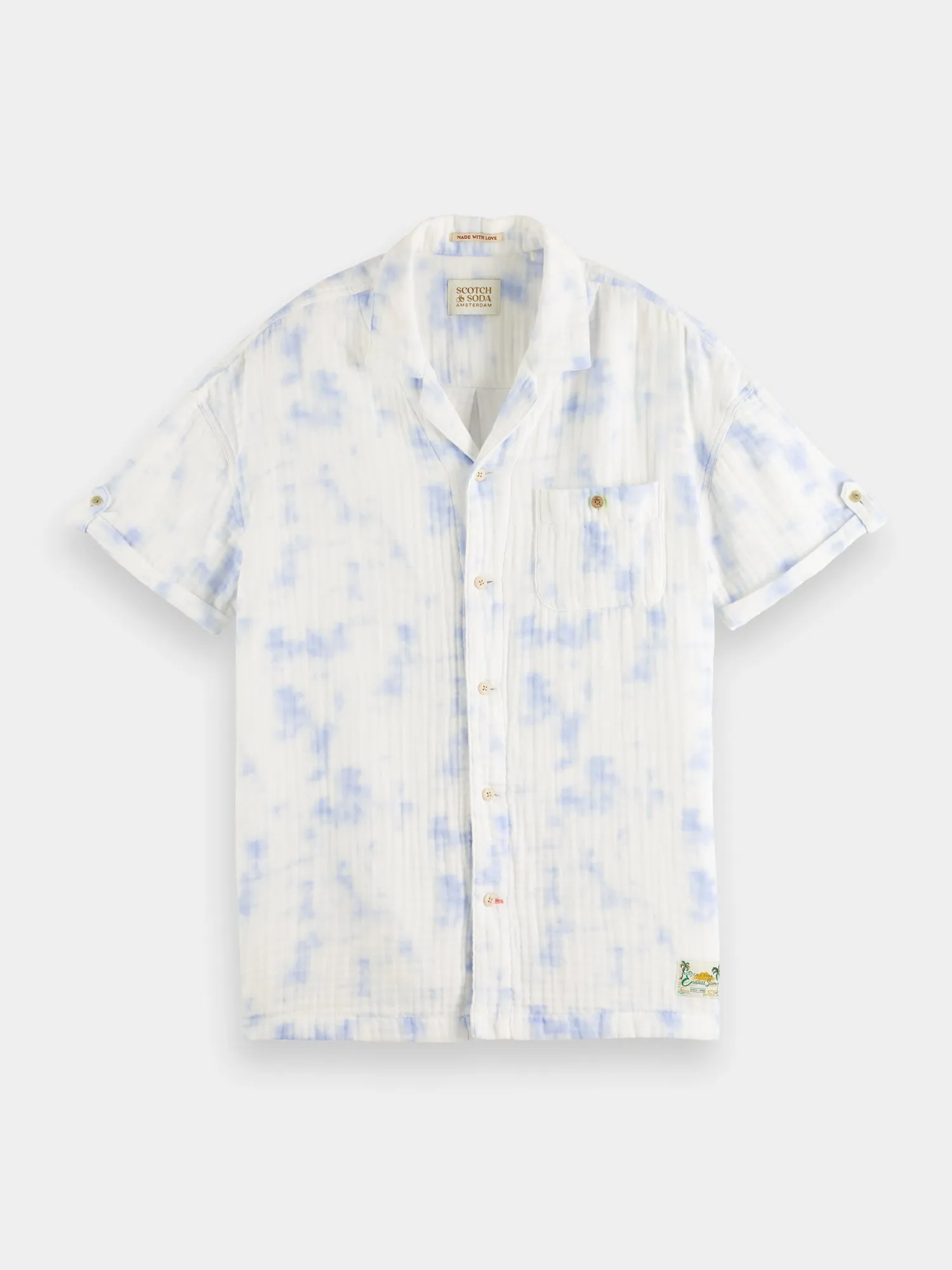 Short sleeve bonded & printed shirt sold by Scotch and Soda product image thumbnail 2
