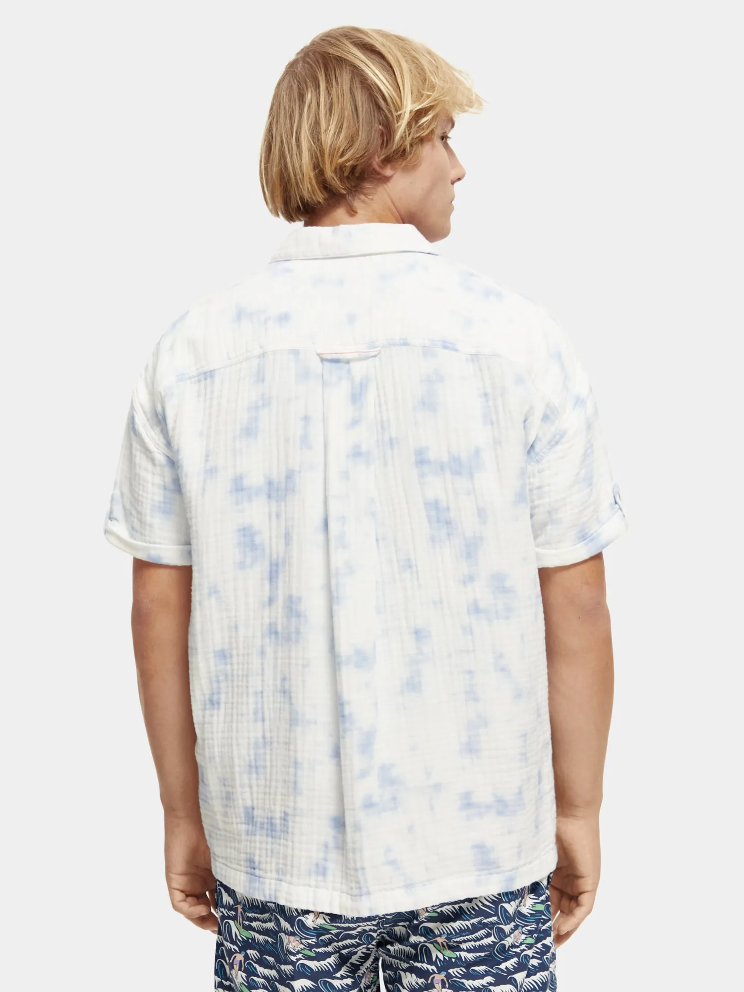 Short sleeve bonded & printed shirt sold by Scotch and Soda product image thumbnail 3